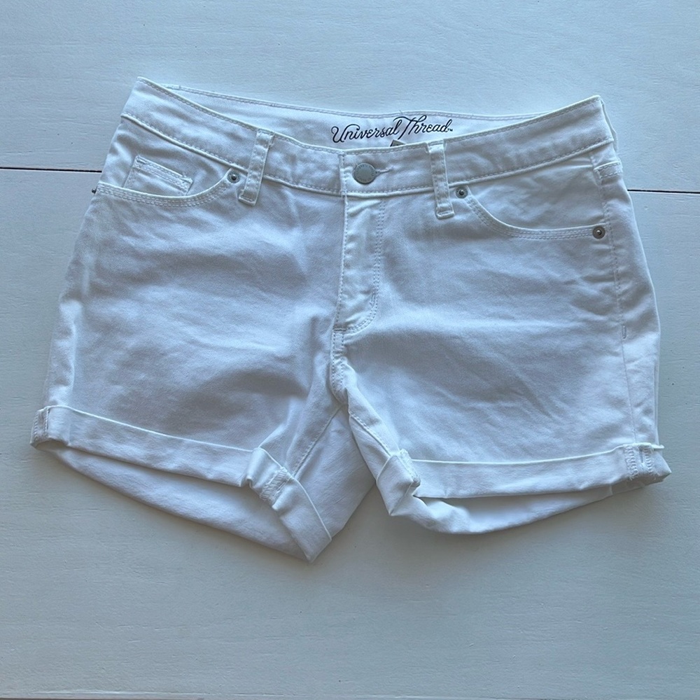 Universal Thread White Denim Shorts